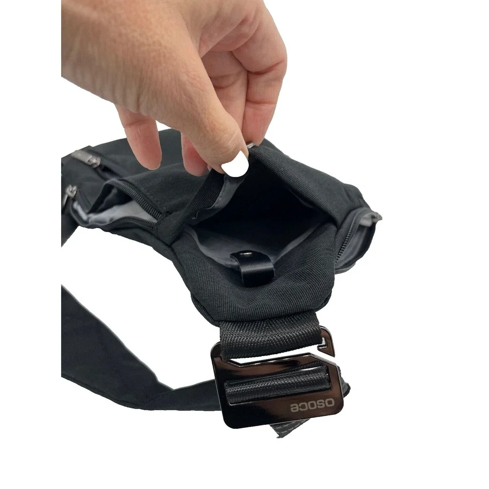 Travel Bag/Purse; Lay Flat Crossbody Bag; Adjustable;Black; ANTI-THEFT Security